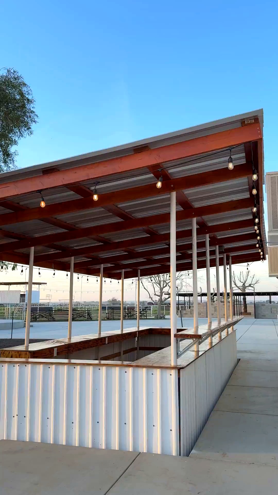 Outdoor patio bar