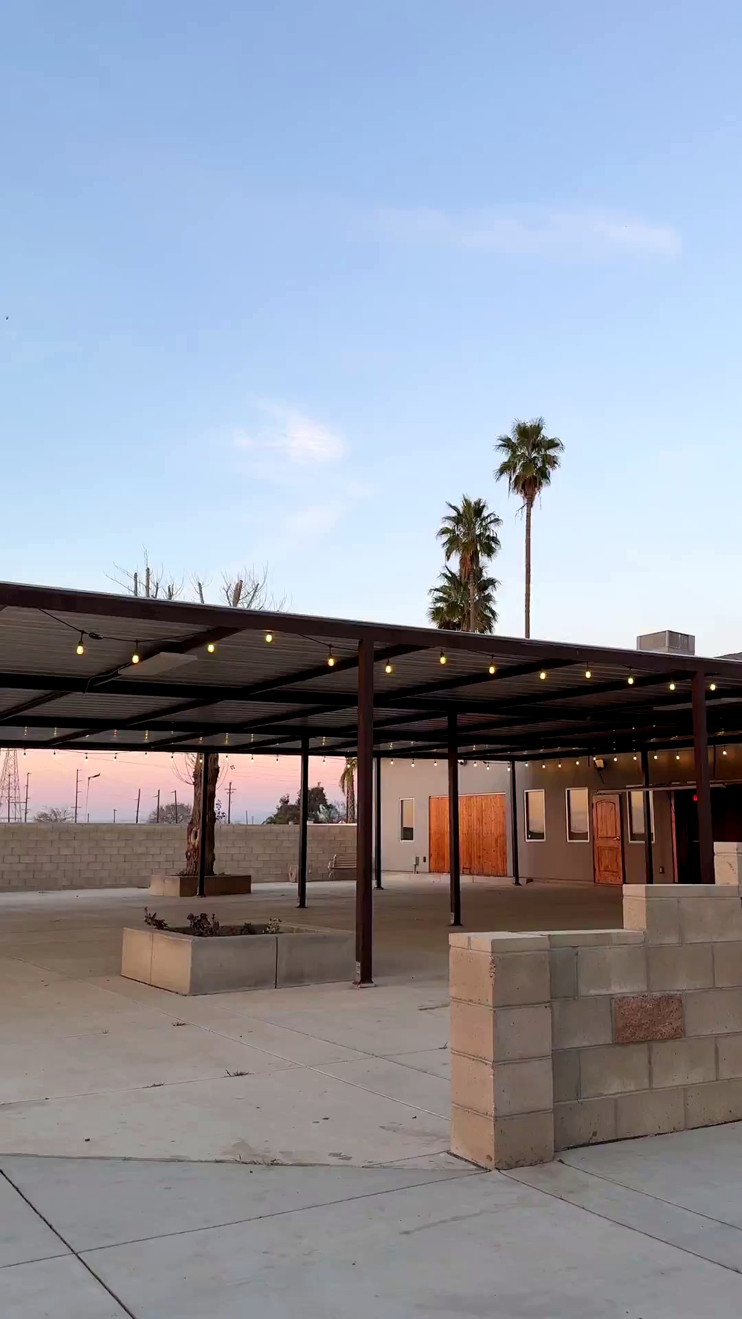 Salon Fiesta at sunset